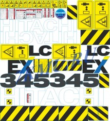 Наклейки Hitachi EX345LC